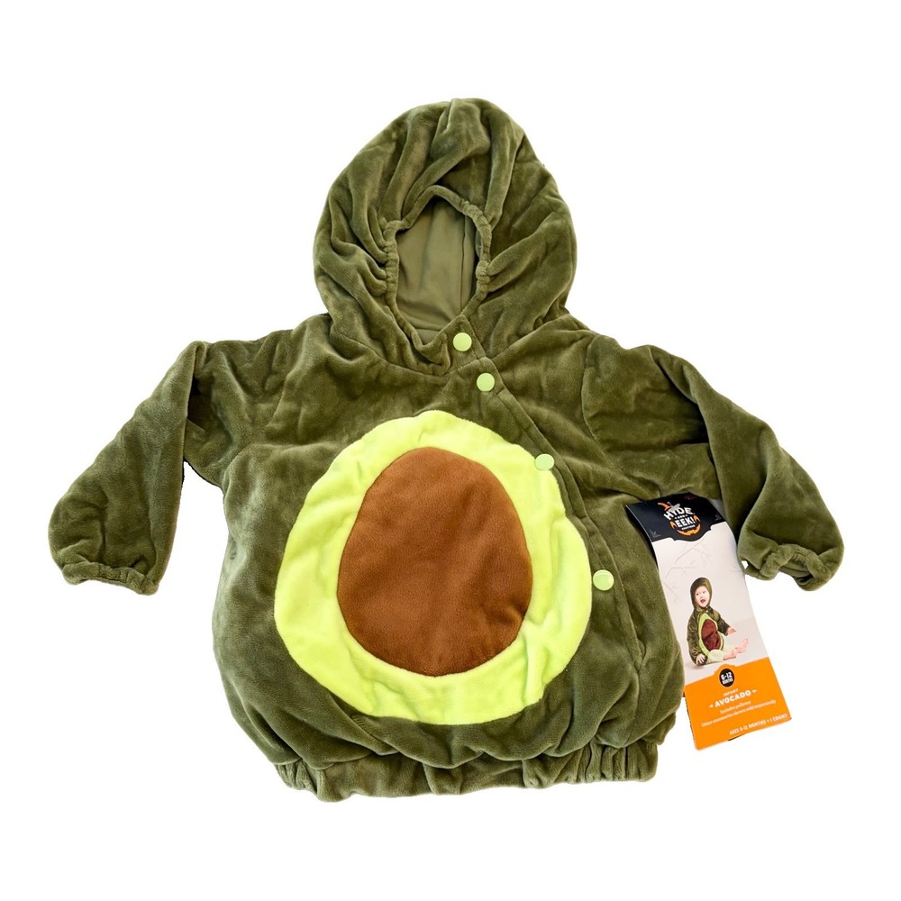 Hyde & Eek! Baby Avocado Size 6-12 Months Hooded Pullover Halloween Costume, New